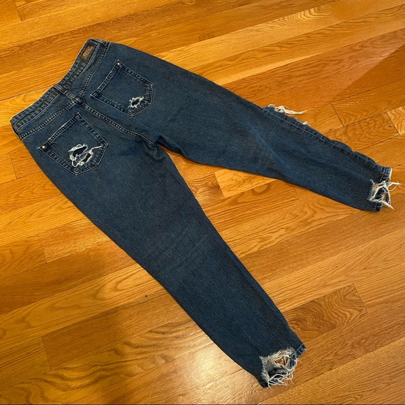 Only Blue Denim Distressed High Waist Jeans - Picture 7 of 8